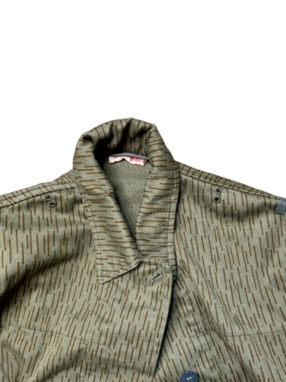 Vintage East German NVA Strichtarn Rain Camo Field Jacket Military M - Picture 12 of 12